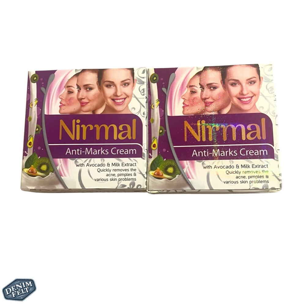Nirmal Anti-Marks Cream w Avocado Milk Extract 18g 2 Pack Acne Skin Repair NEW